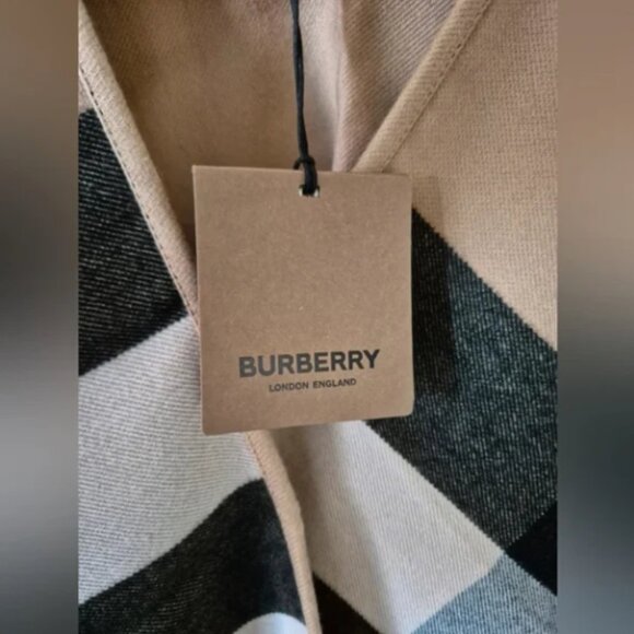 Burberry Reversible Check Wool Cape - Picture 2 of 7